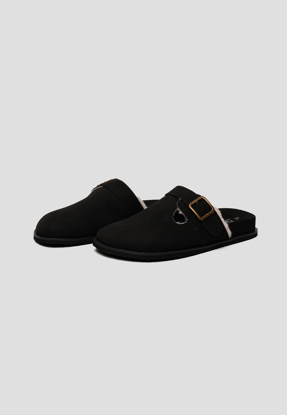 CLOG VEGAN SUEDE TRUFFLED BLACK