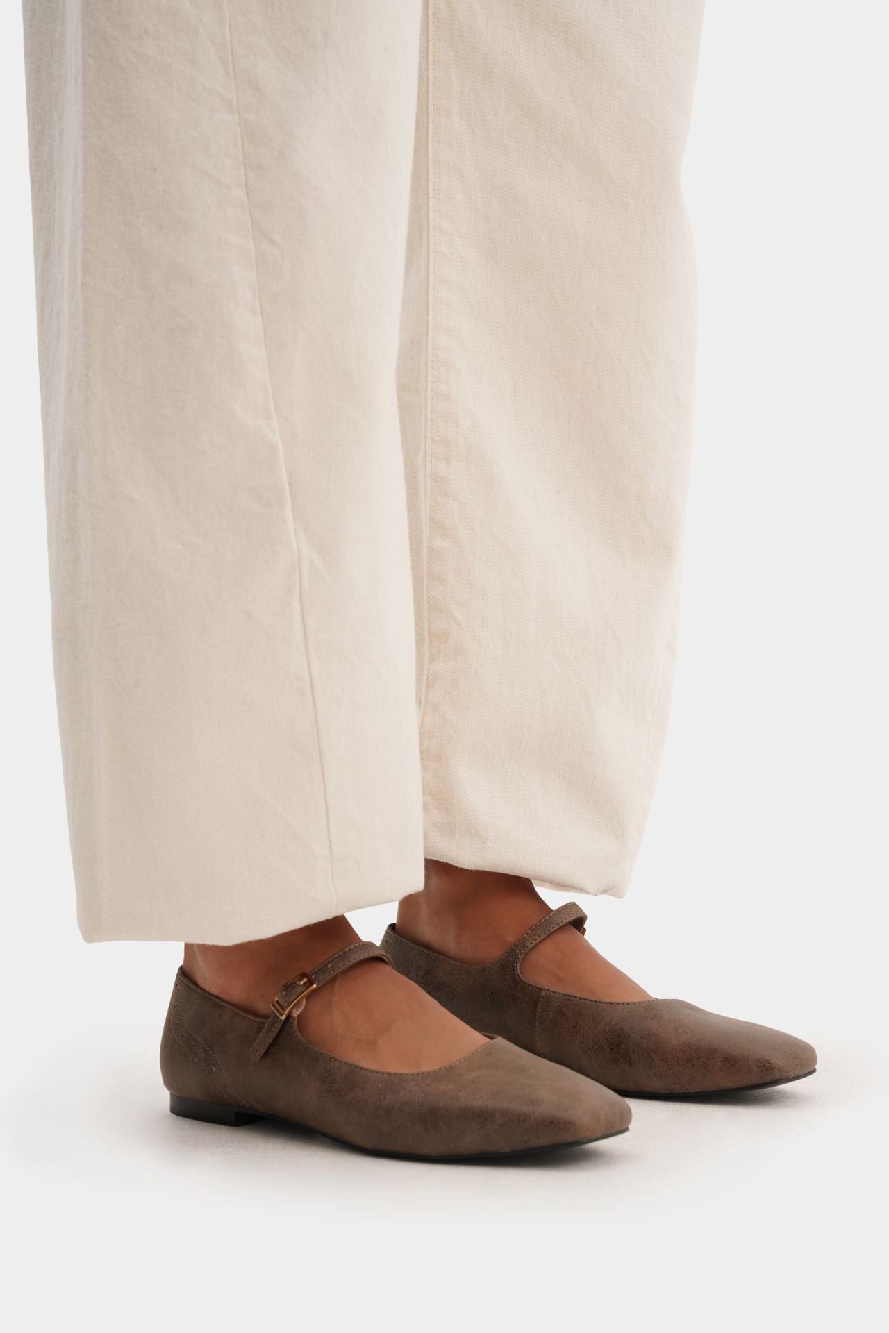 BALLET FLATS MICROFIBER NAPA ESPRESSO