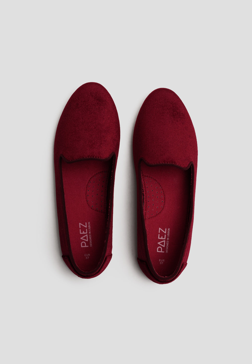 SLIPPER VELVET BURGUNDY