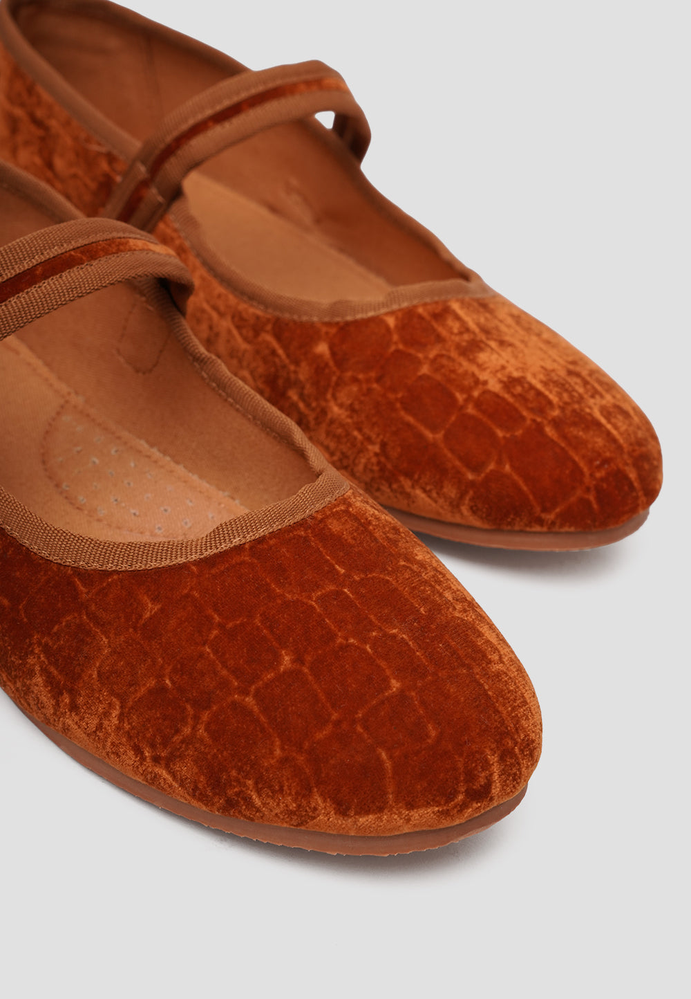 MARY JANE VELVET GOLDEN PRINT