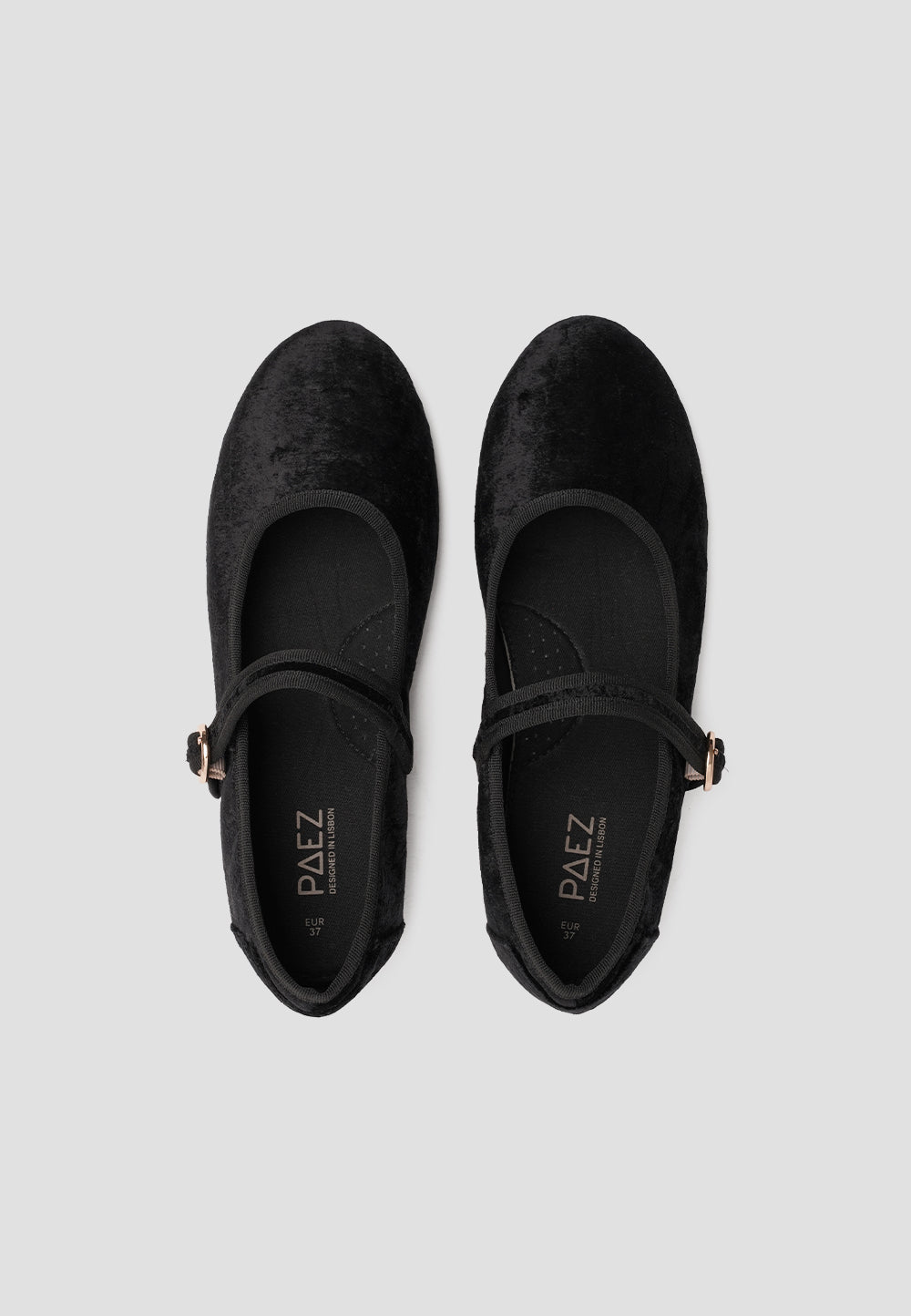 MARY JANE VELVET CROCODILE BLACK