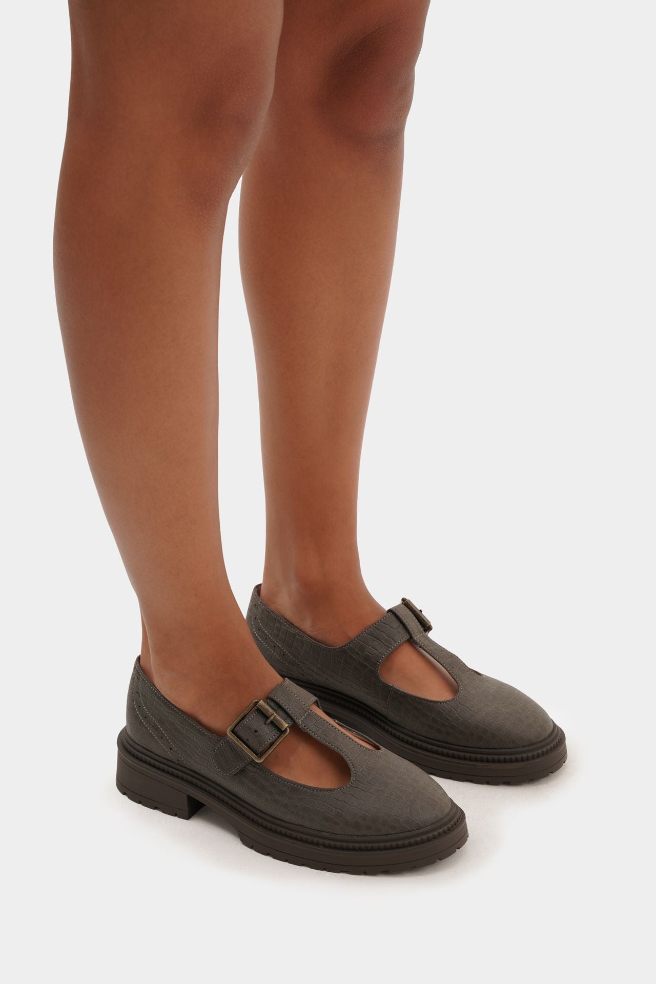 MARY JANE T-STRAP MICROFIBER NAPA PITTON