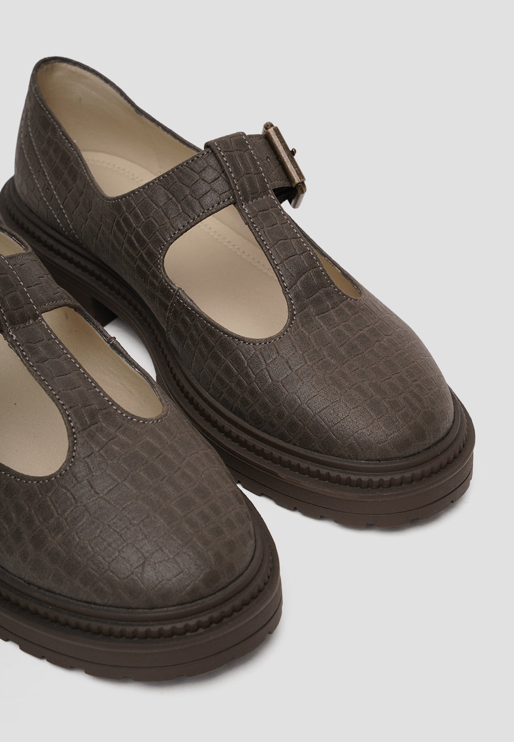 MARY JANE T-STRAP MICROFIBER NAPA PITTON