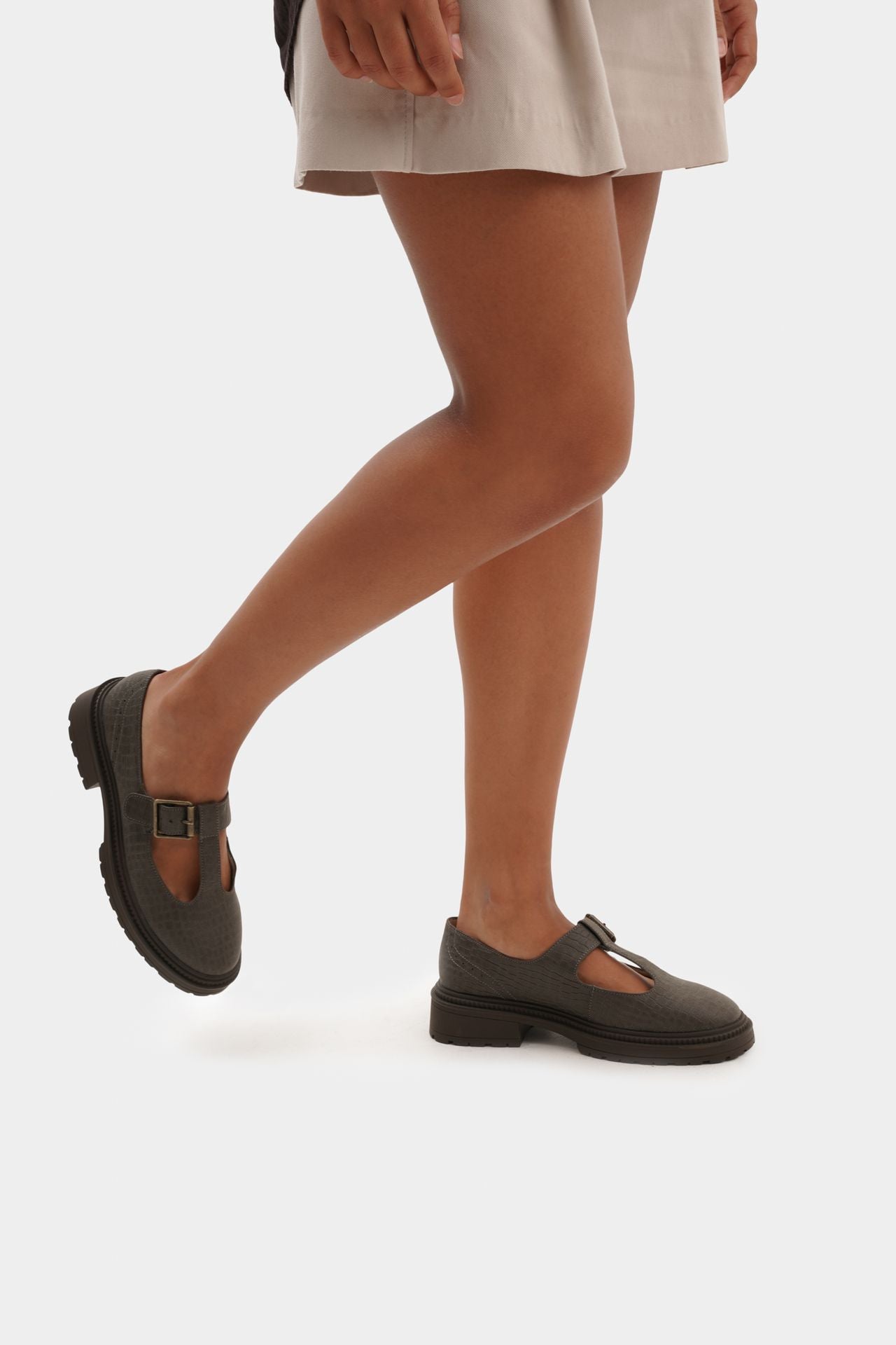 MARY JANE T-STRAP MICROFIBER NAPA PITTON