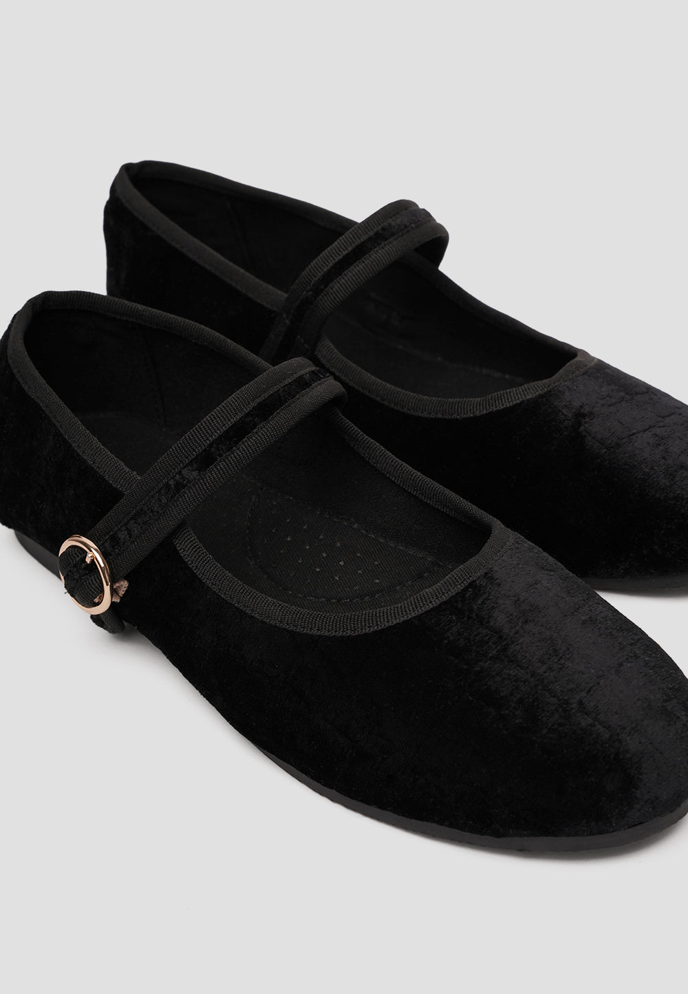 MARY JANE VELVET CROCODILE BLACK