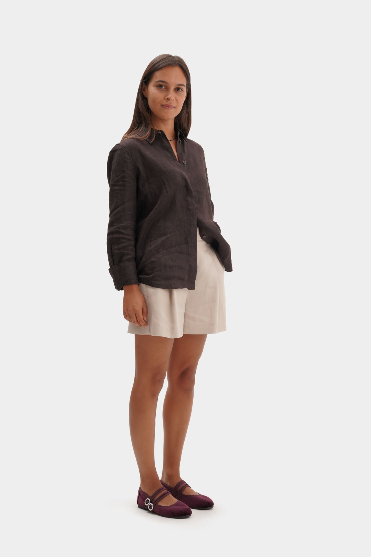 MARY JANE DOUBLE STRAP VELVET CHERRY