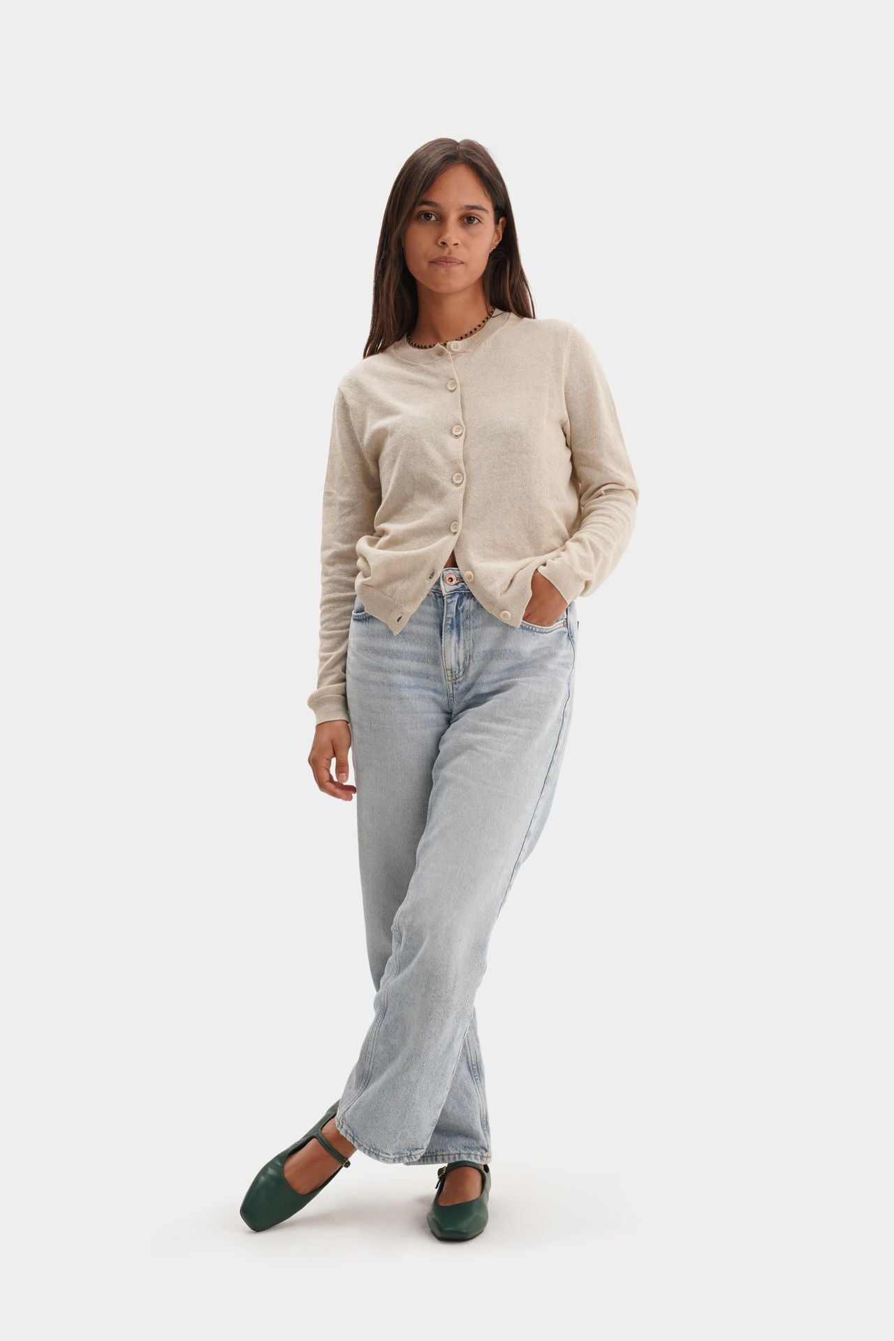 BALLET FLATS MICROFIBER NAPA PINE