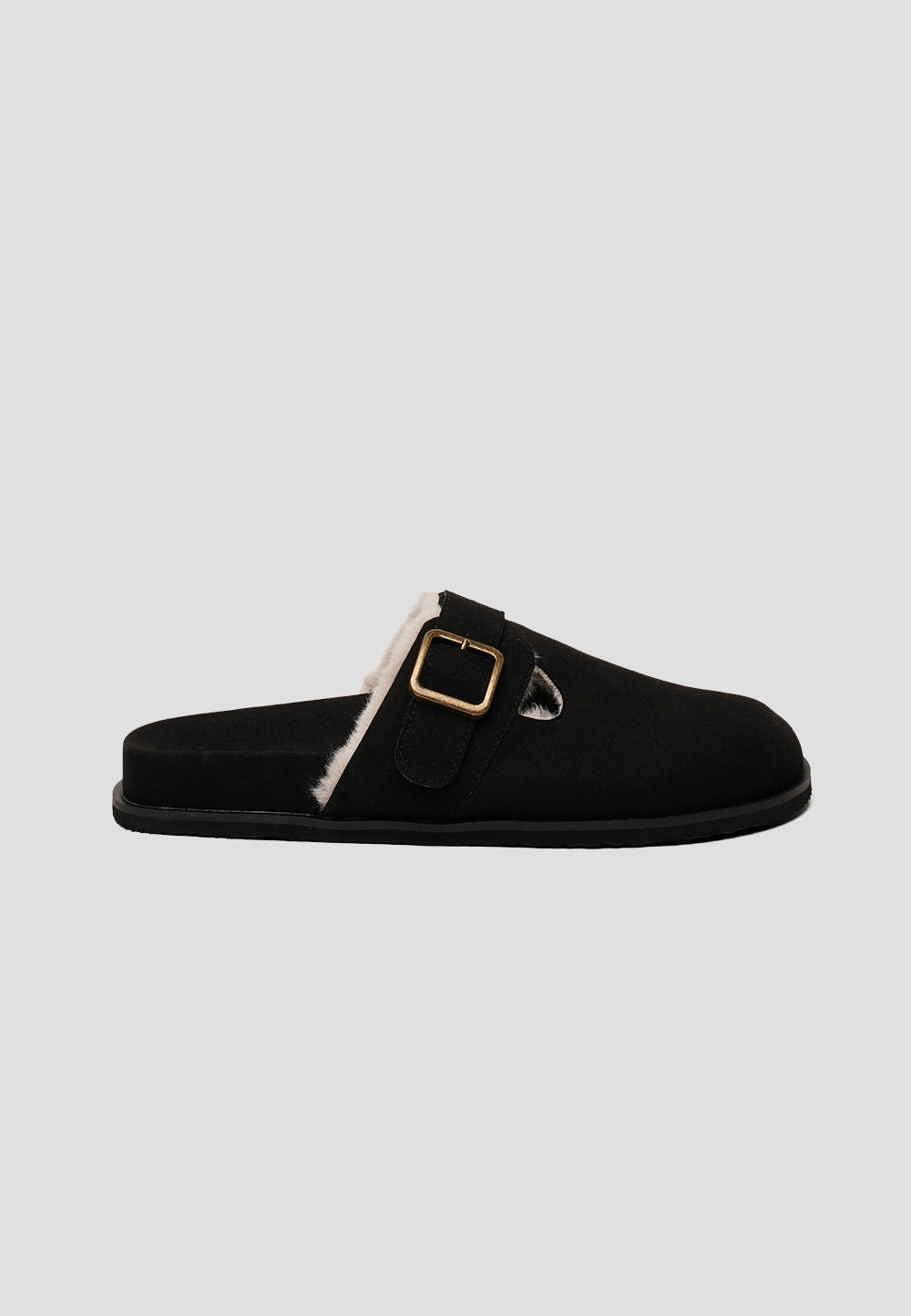 CLOG VEGAN SUEDE TRUFFLED BLACK