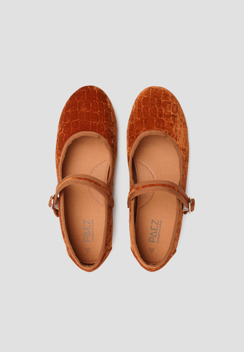 MARY JANE VELVET GOLDEN PRINT