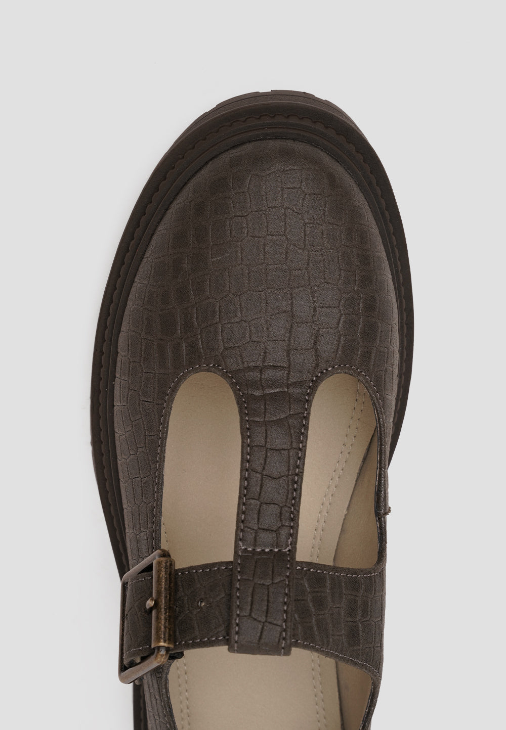 MARY JANE T-STRAP MICROFIBER NAPA PITTON