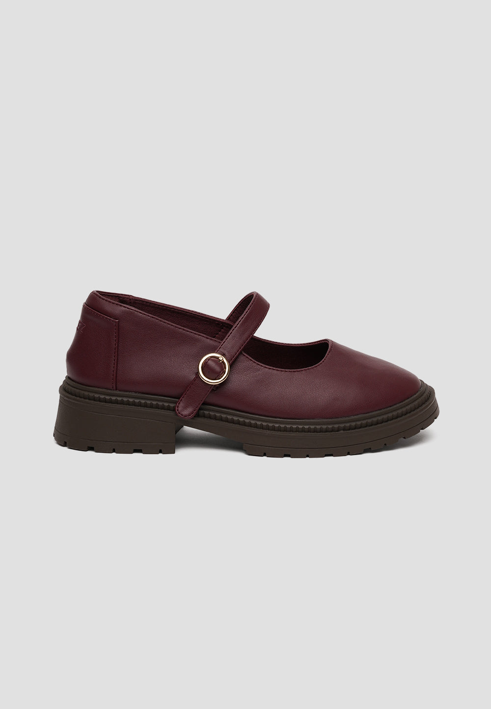 PLATFORM GUM MARY JANE MICROFIBER NAPA CHERRY