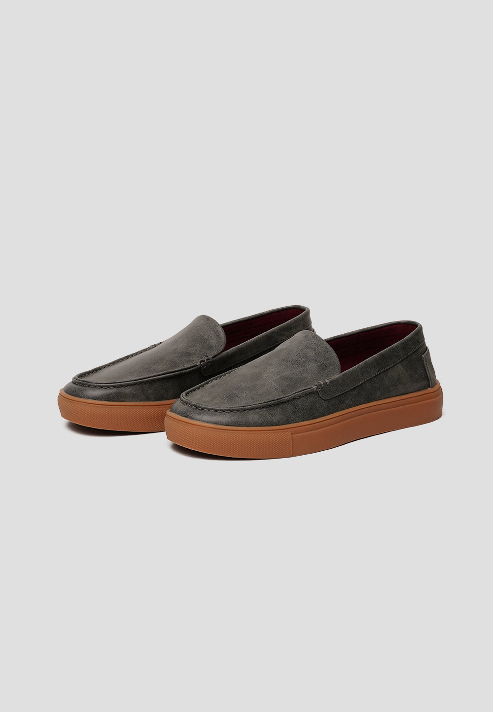 LOAFER VEGAN SUEDE PEWTER GREY