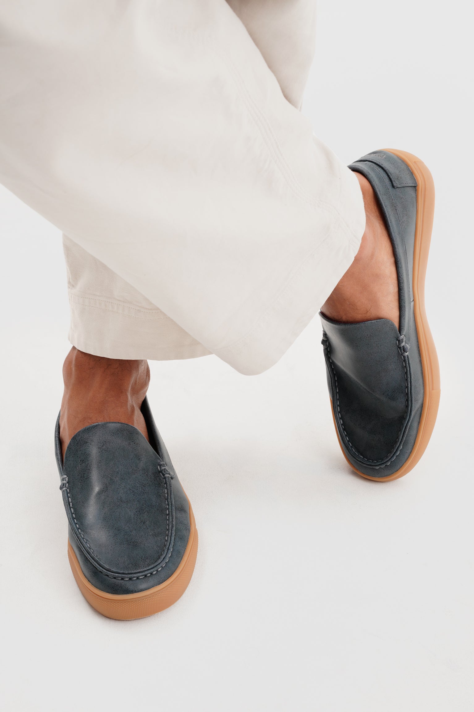 LOAFER MICROFIBER NAPA BLUEBERRY