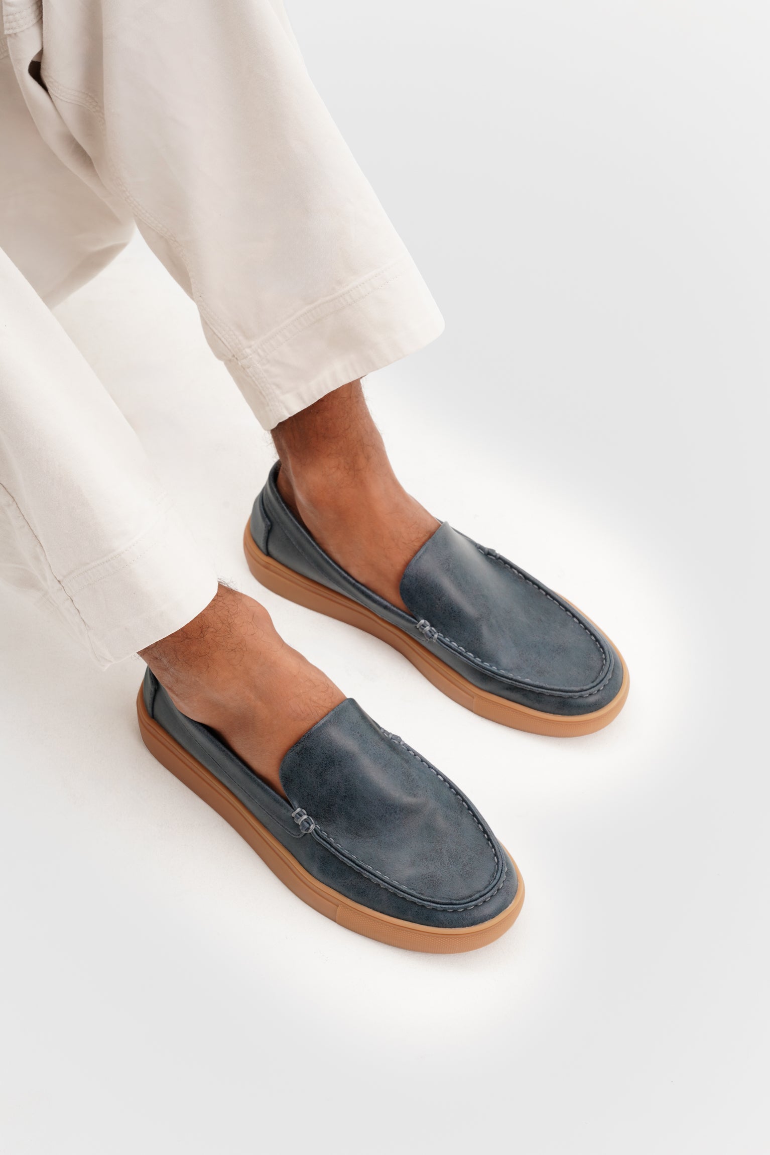 LOAFER MICROFIBER NAPA BLUEBERRY