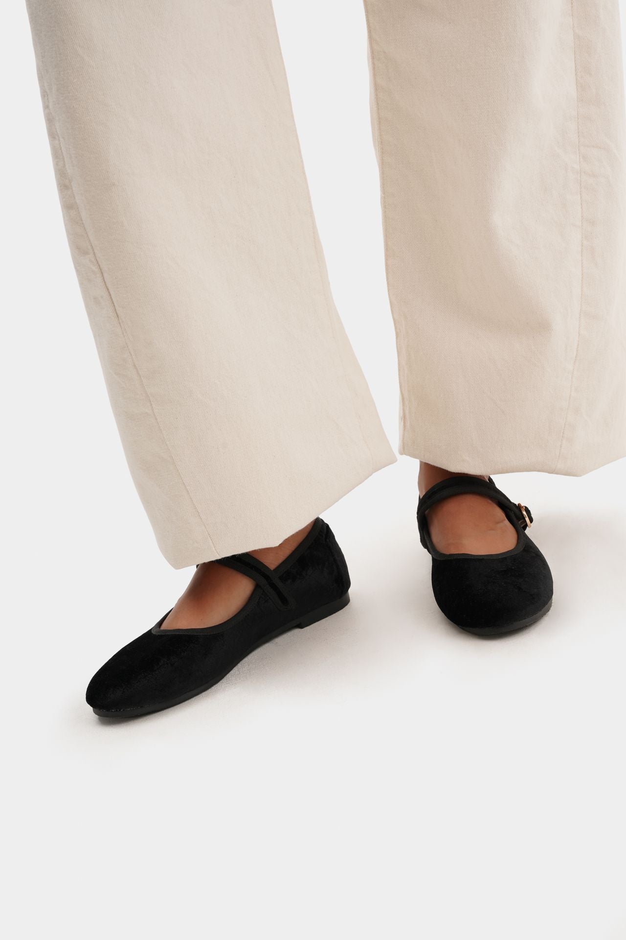 MARY JANE VELVET CROCODILE BLACK