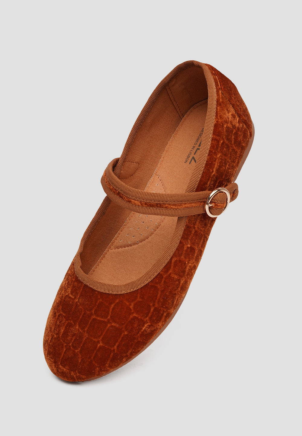 MARY JANE VELVET GOLDEN PRINT