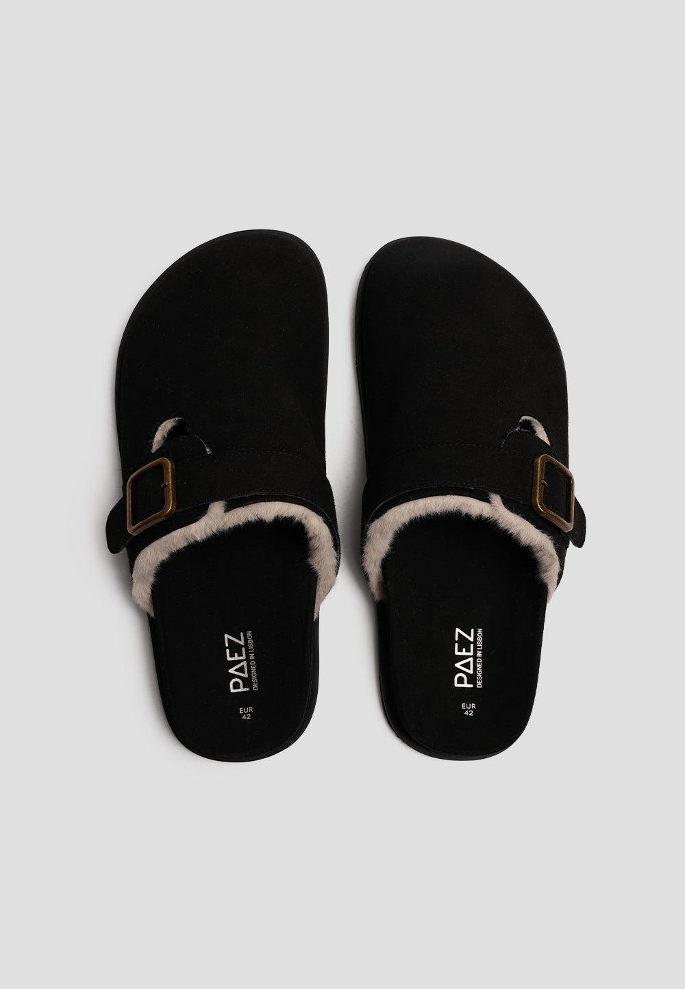 CLOG VEGAN SUEDE TRUFFLED BLACK