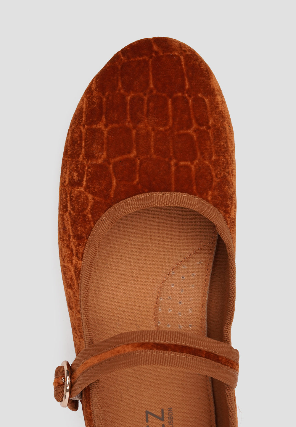 MARY JANE VELVET GOLDEN PRINT