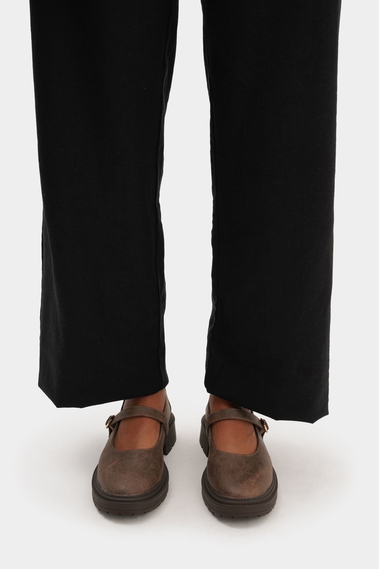 PLATFORM GUM MARY JANE MICROFIBER NAPA ESPRESSO