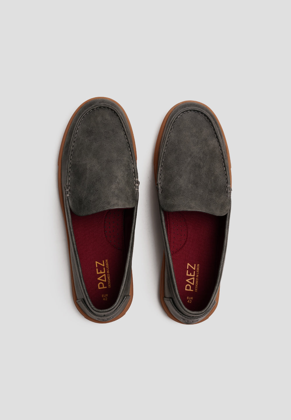LOAFER VEGAN SUEDE PEWTER GREY