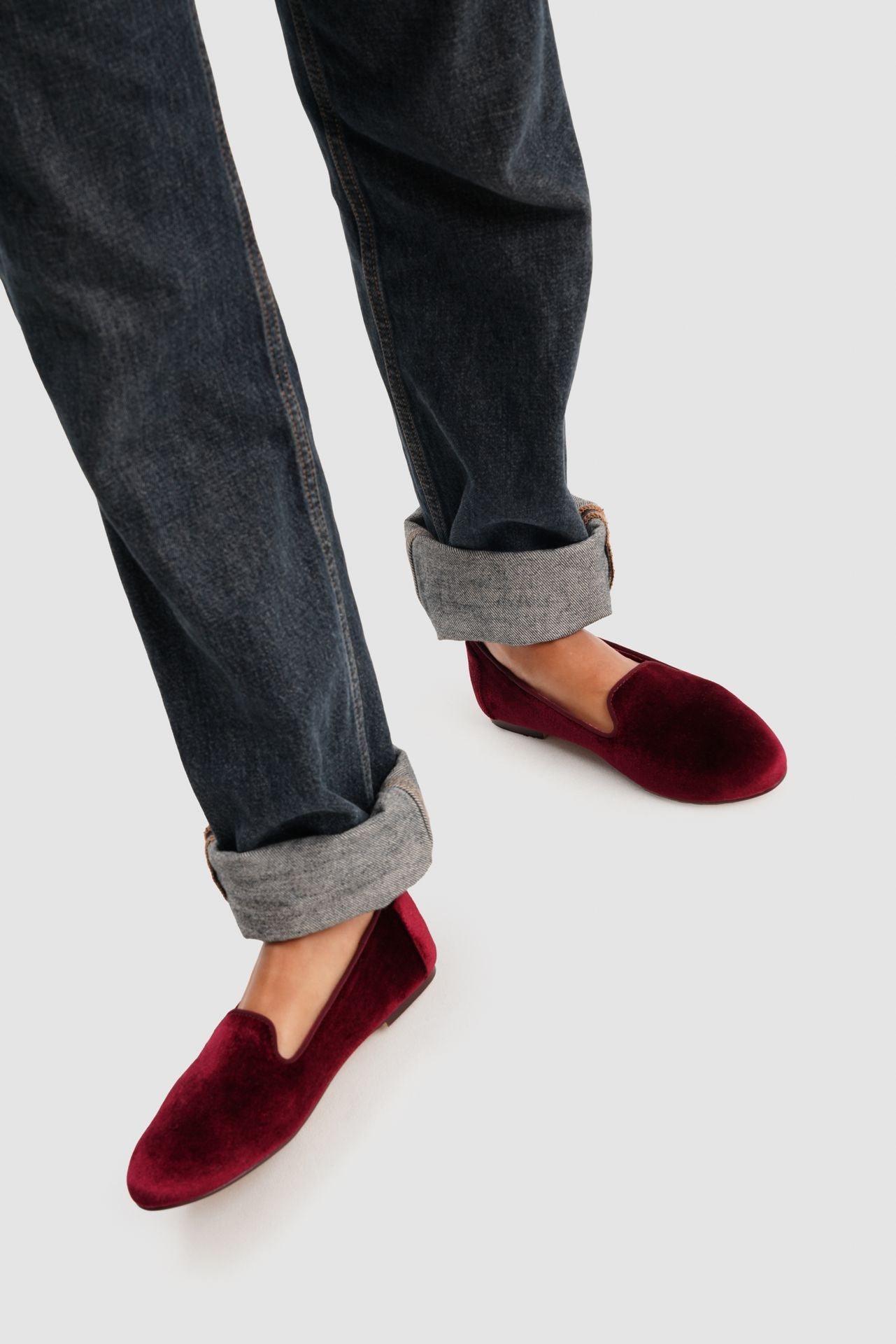 SLIPPER VELVET BURGUNDY