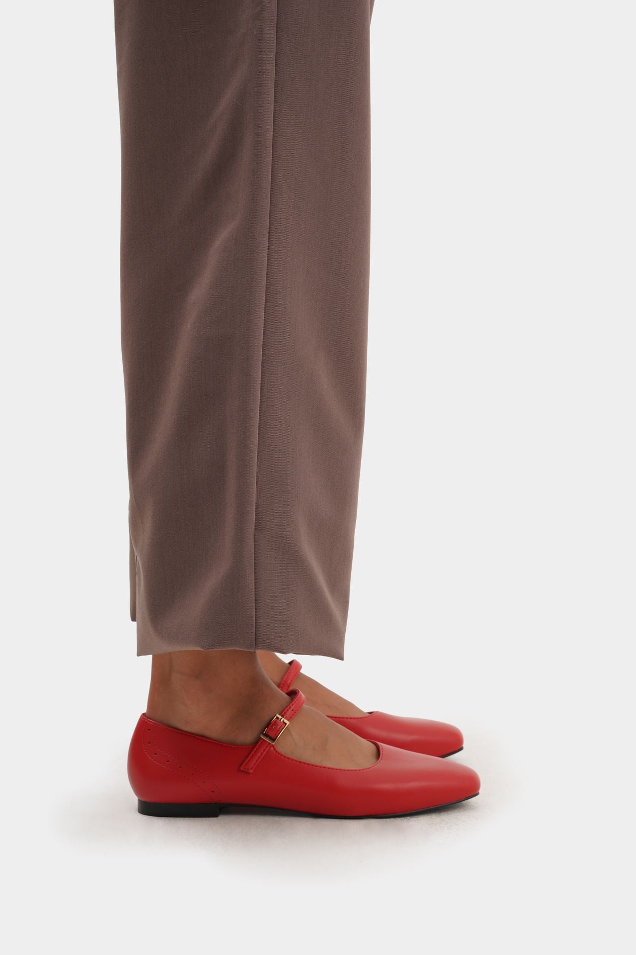 BALLET FLATS MICROFIBER NAPA LIPSTICK