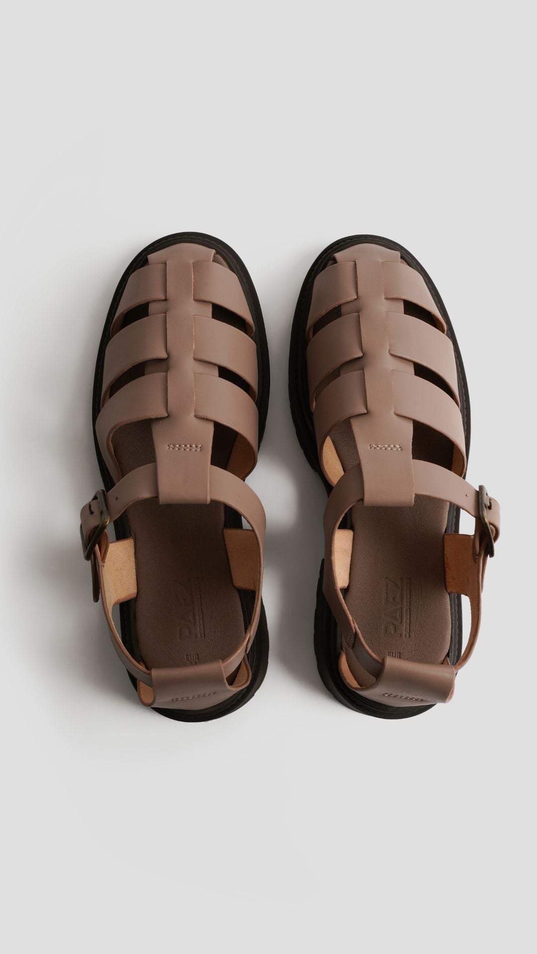 SANDAL FISHER PLATFROM MICROFIBER NAPA LATTE